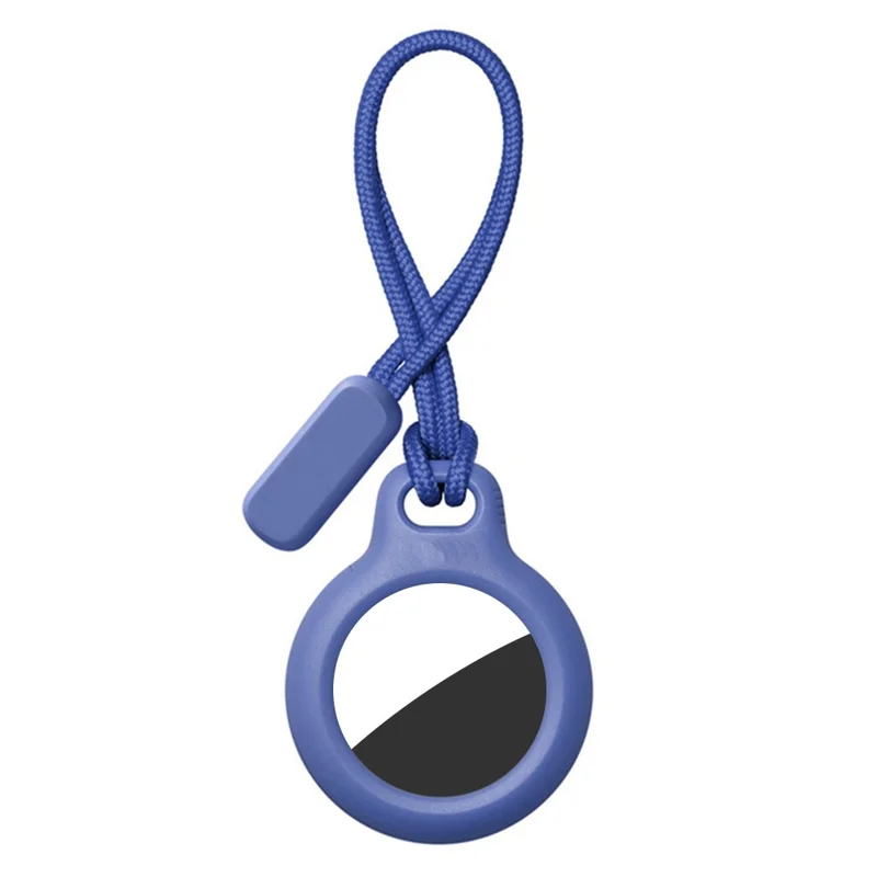 Protective Cover for AirTag Anti-lost Tracker ABS Anti-scratch Case with Strap - Sapphire