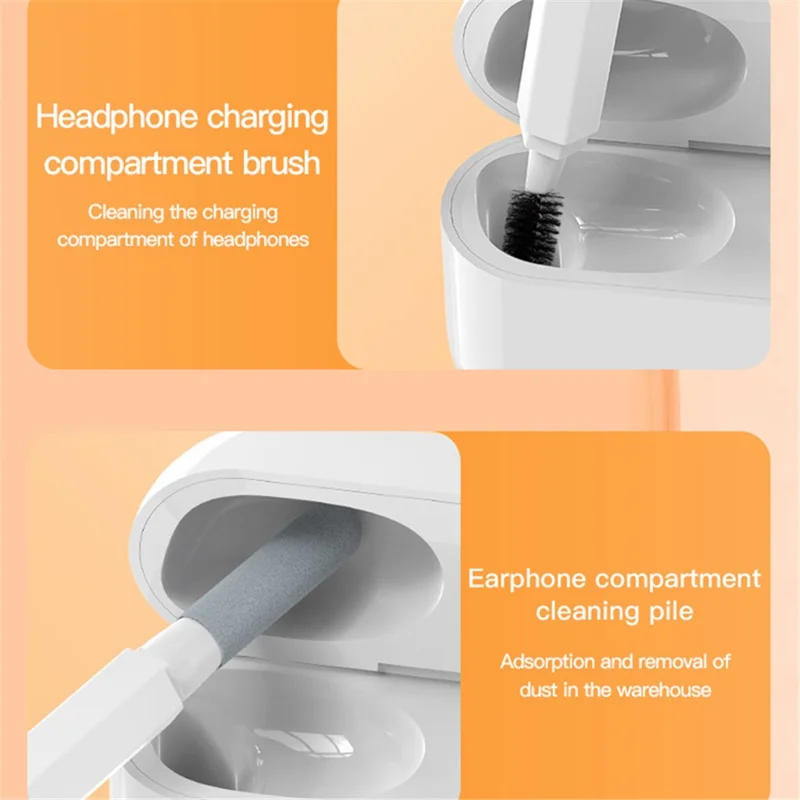 20-in-1 Laptop Screen Keyboard Cleaner Kit Multifunctional Electronics Device Cleaning Tool - Black