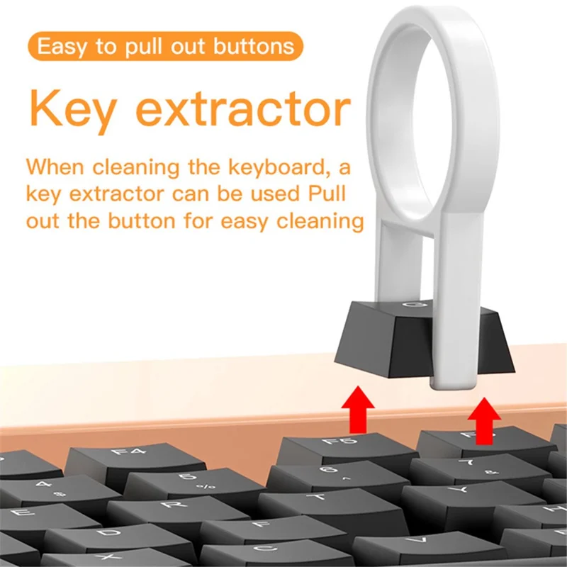 20-in-1 Laptop Screen Keyboard Cleaner Kit Multifunctional Electronics Device Cleaning Tool - Black