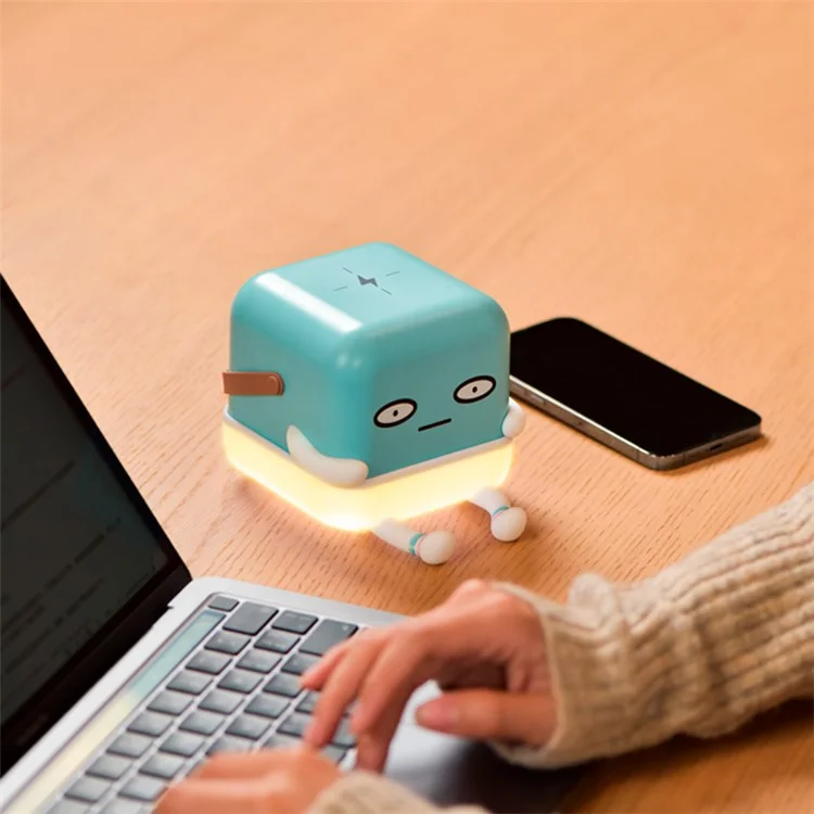 ICARER FAMILY IF-C01 Ice-C Cartoon Wireless Charging Night Light with Leather Handle