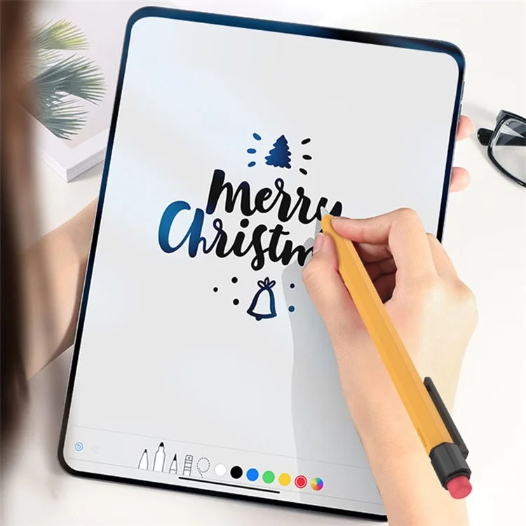 AHASTYLE PT180-1-K Für Apple Pencil (1. Generation) Sleeve Stylus Pen Retro Case Silikon Schutzhülle - Gelb