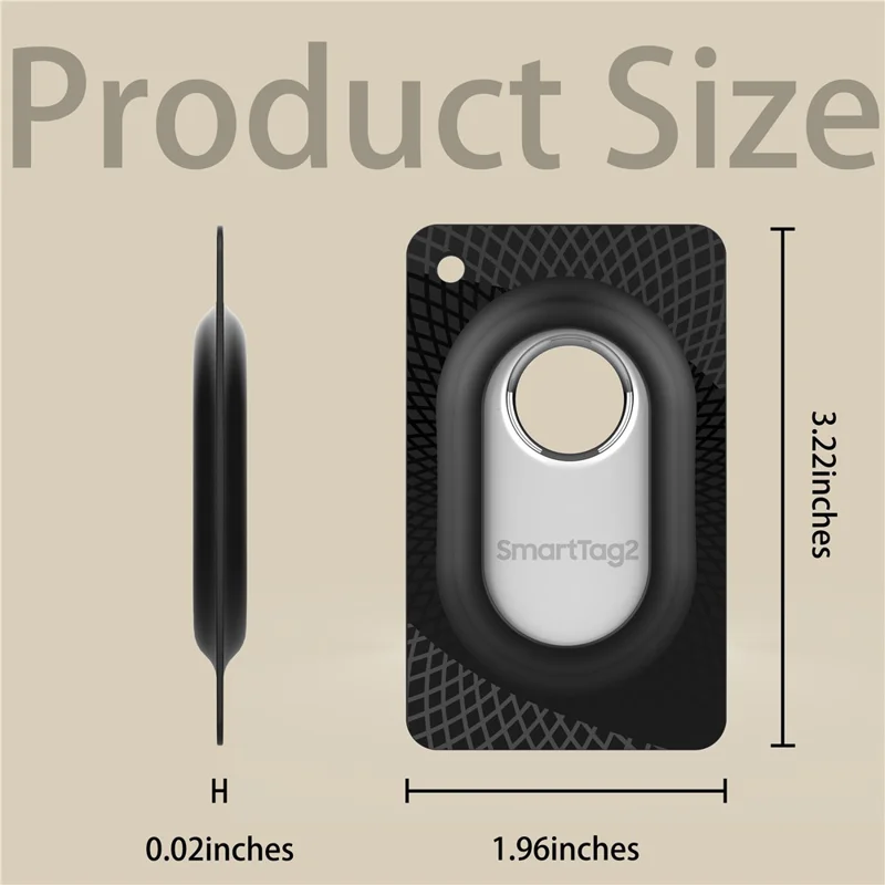 Silicone Card Case for Samsung Galaxy SmartTag 2 Bluetooth-compatible Tracker Protective Cover Sleeve - White