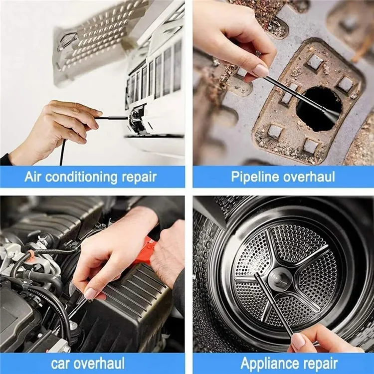 NK-5001Pro 5m Hard Wire Waterproof USB+Type-C+8-Pin Mobile Phone Endoscope 2MP 8MM Camera Microscope