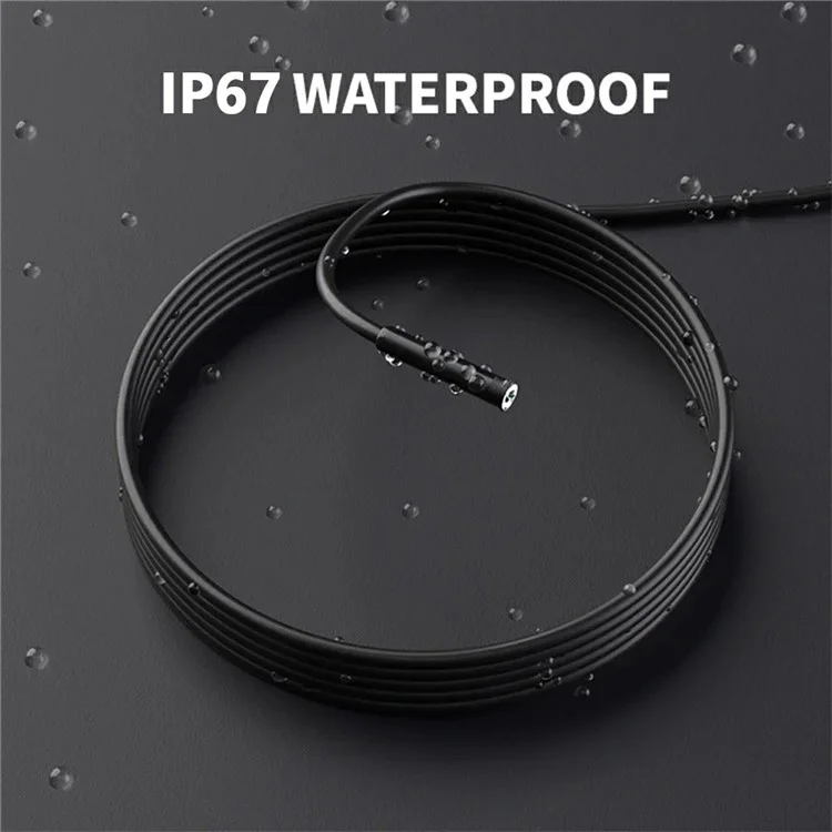 NK-5001Pro 5m Hard Wire Waterproof USB+Type-C+8-Pin Mobile Phone Endoscope 2MP 8MM Camera Microscope