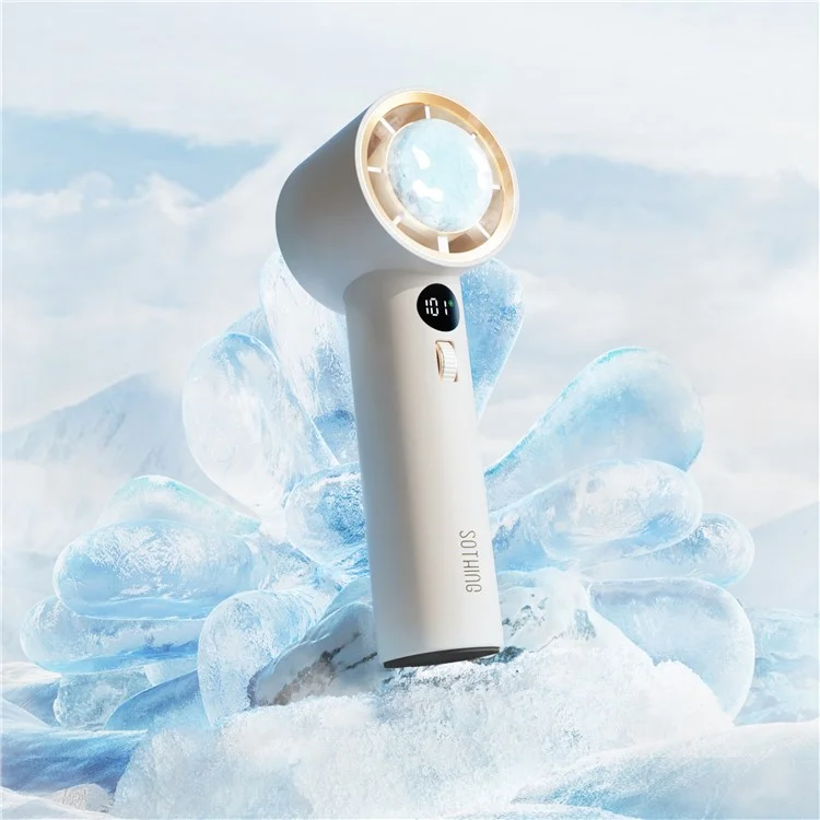 SOTHING Engine MaxB DSHJ-S-2320B Portable Cooling Fan 100 Gear Wind Speed Handheld Fan - White