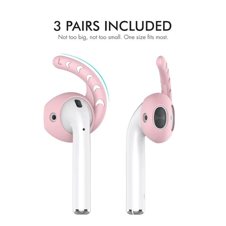 AHASTYLE PT14 per Apple AirPods con custodia di ricarica (2016) / (2019) / AirPods con custodia di ricarica wireless (2019) 3 paia di cappucci per orecchie con gancio - Rosa