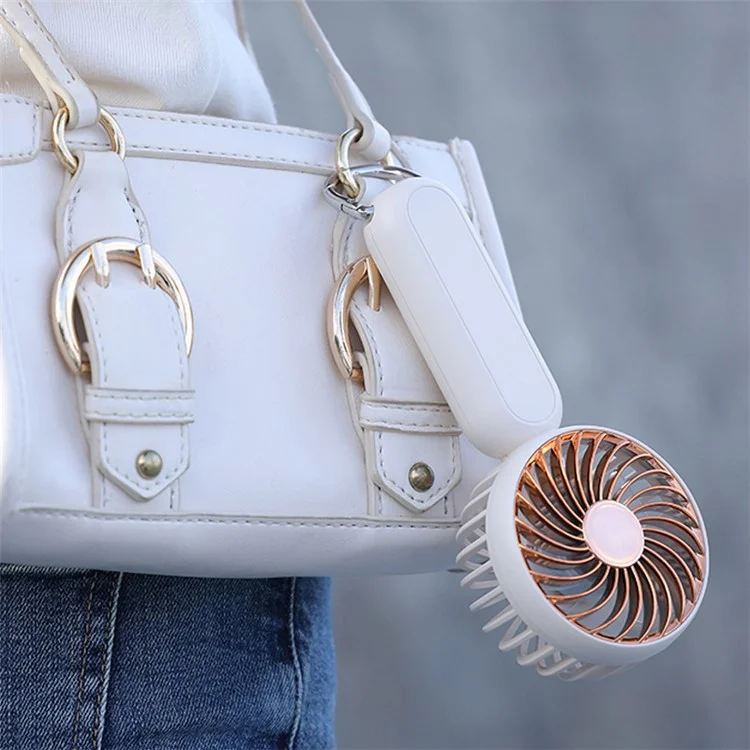 A217 Portable Handheld 5W Fan Rechargeable Fan Mini Summer Cooler - White