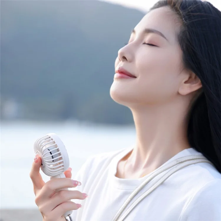 A217 Portable Handheld 5W Fan Rechargeable Fan Mini Summer Cooler - White