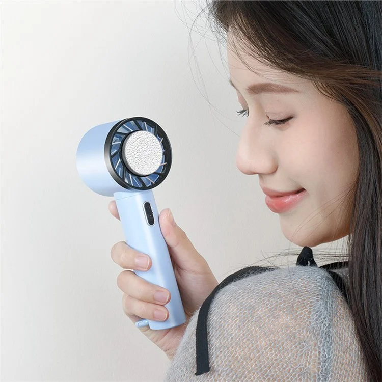 WX-625 Portable Mini Summer Fan Cold Compress Function Handheld Cooling Fan - White