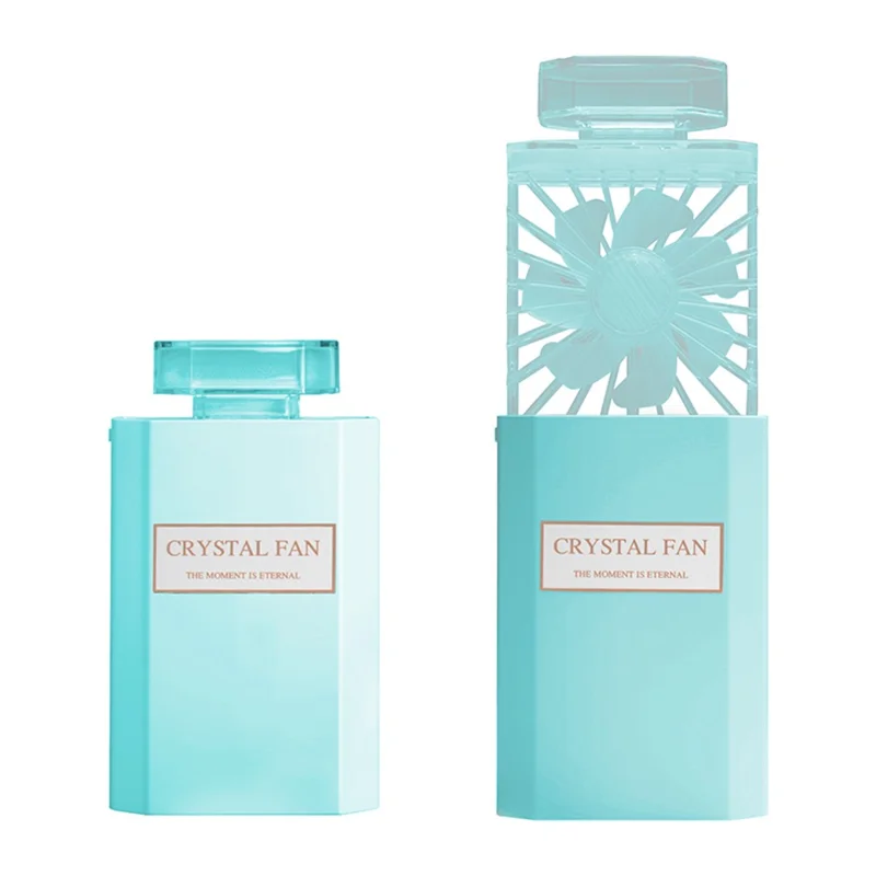 BENWIS HA-PMF Summer Cooler Perfume Shaped Fan Handheld Fan for Commuting - Blue