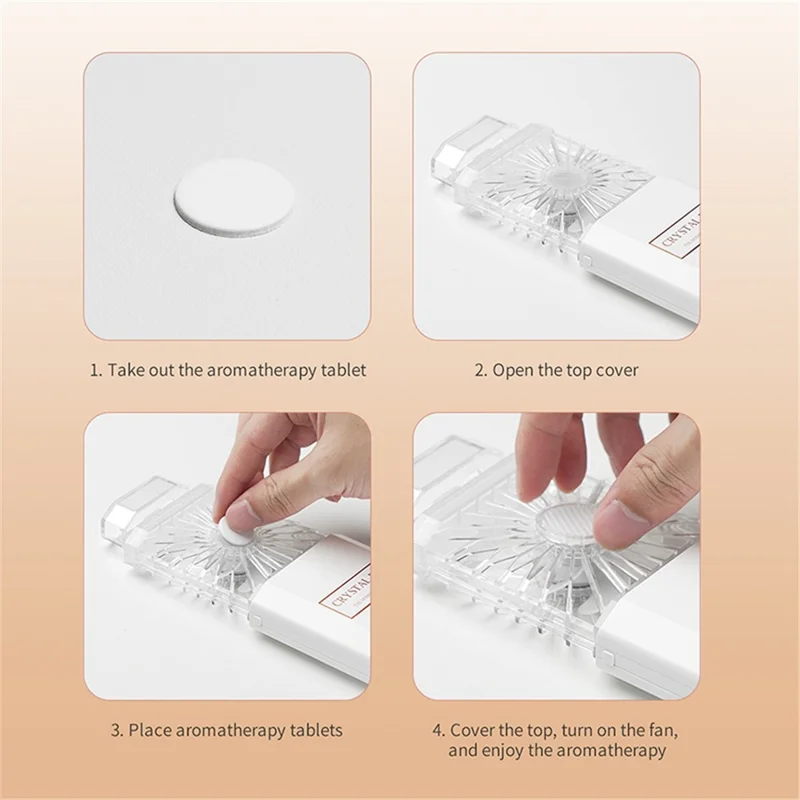 BENWIS HA-PMF Summer Cooler Perfume Shaped Fan Handheld Fan for Commuting - Blue