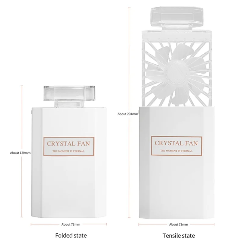 BENWIS HA-PMF Summer Cooler Perfume Shaped Fan Handheld Fan for Commuting - Blue