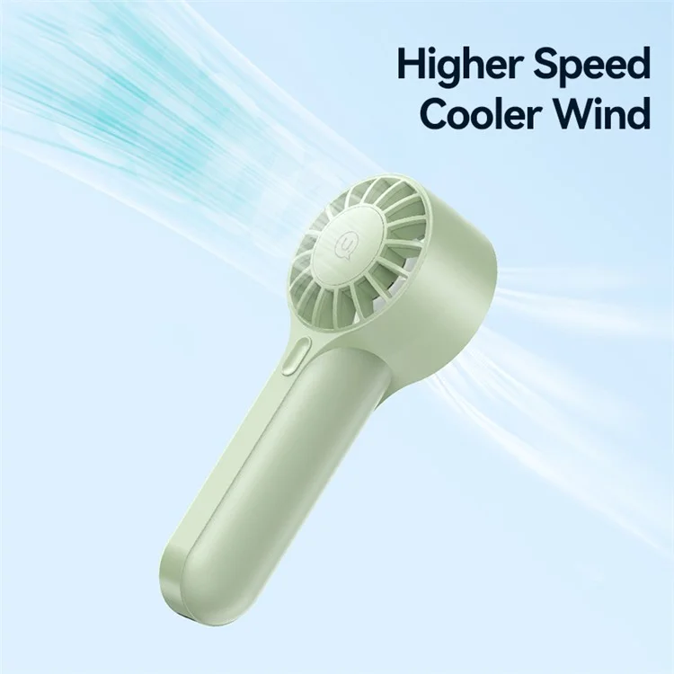 USAMS ZB288 Handheld Fan High Speed Desk Fan USB Recargable Portable Ventilador de Enfriamiento - Verde