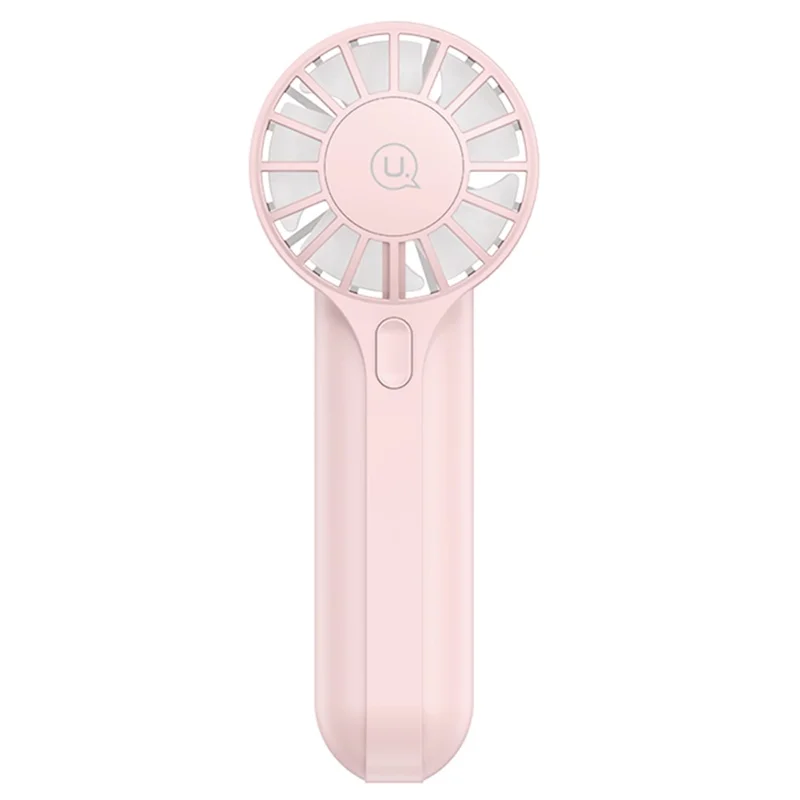 USAMS ZB288 Handheld Fan High Speed Desk Fan USB Rechargeable Portable Cooling Fan - Pink