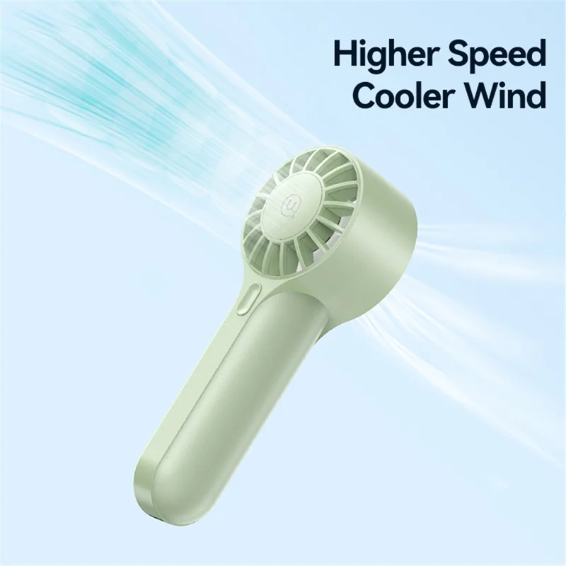 USAMS ZB288 Handheld Fan High Speed Desk Fan USB Rechargeable Portable Cooling Fan - Pink
