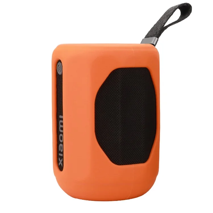 Für Xiaomi Mini Bluetooth Lautsprecher Gehäuse Anti-Kratzer Silikontasche mit Trageriemen - Orange
