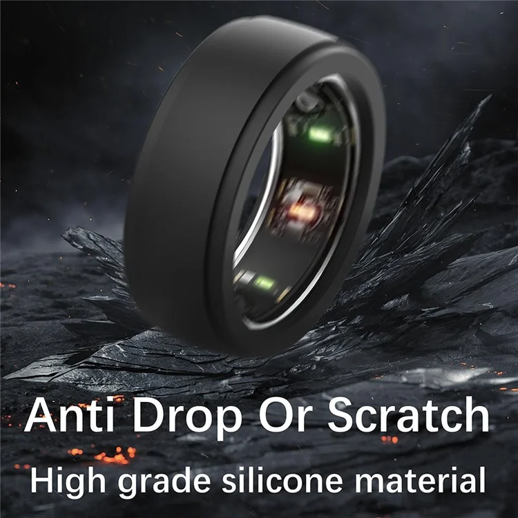 Protective Sleeve for Oura Ring Generation 3 Anti-scratch Silicone Ring Cover, Size S - Purple