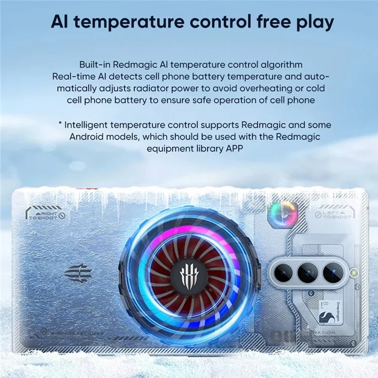 REDMAGIC 4 Pro PA3116 Radiateur magnétique 27W Refroidisseur à semi-conducteurs pour téléphone portable