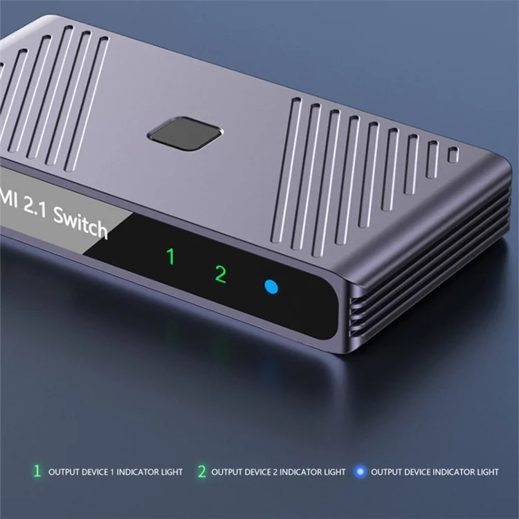 Q802 8K HD Video Splitter HDR 2 En 1 Salida Espejos Pantallas Adaptador de Transferencia de Vídeo