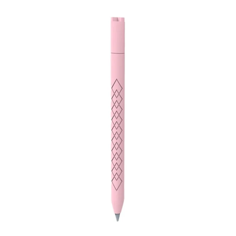 Para Apple Pencil (USB-C) Funda protectora de silicona con textura de diamante para bolígrafo - Rosa