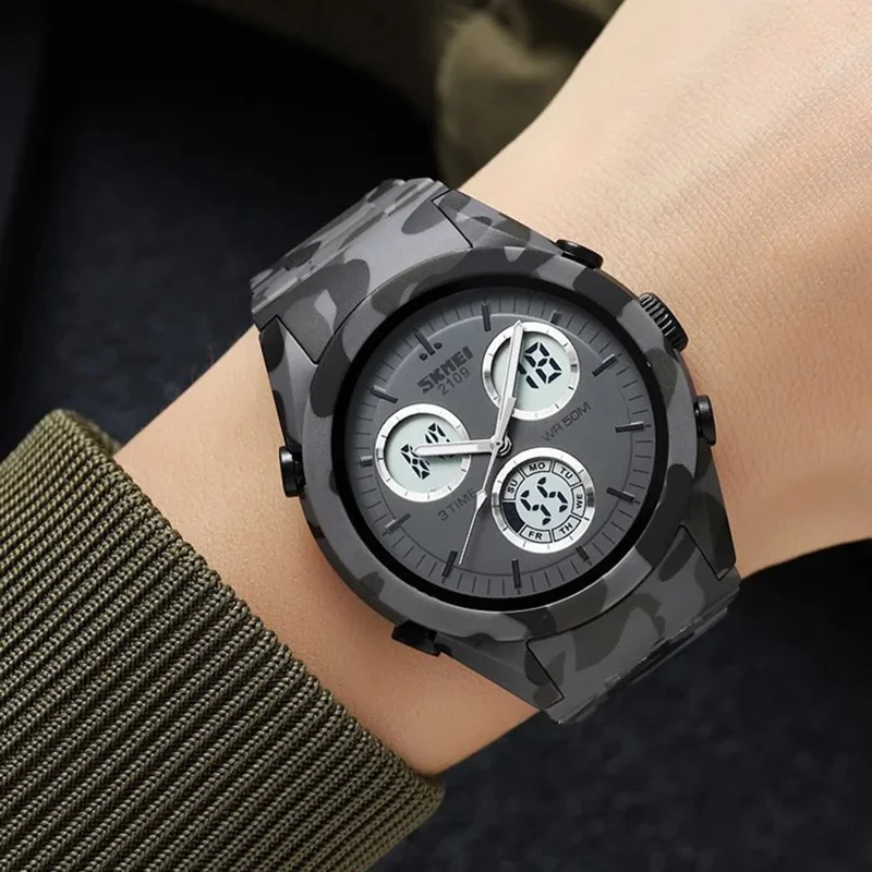 SKMEI 2109 Student Sports Watch Luminous Wrist Bracelet with TPU Strap - Black