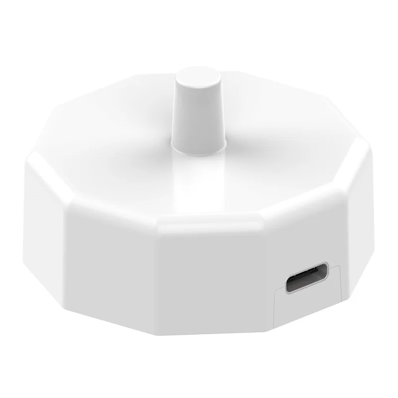 Toothbrush Charger for Braun Oral-B Wireless Charging Base with USB to Type-C Cable - White