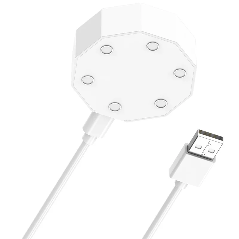Toothbrush Charger for Braun Oral-B Wireless Charging Base with USB to Type-C Cable - White