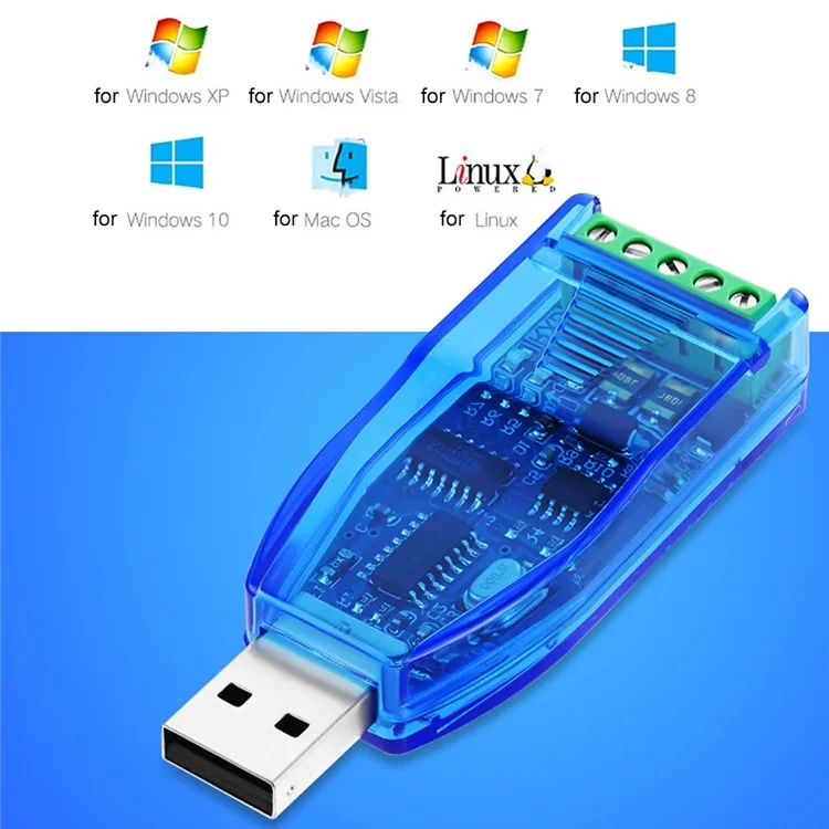 USB to RS485 RS232 Converter USB 2.0 Apdater Upgrade Protection for Win8 / 10 Linux Mac Vista / Linux
