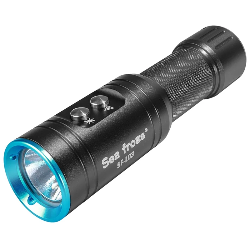 SEA FROGS SF-L03 100m Lampe de Poche de Plongée Imperméable à Haute Luminosité de la Lampe de Poche Extérieure Avec Faisceau de Lumière Verte