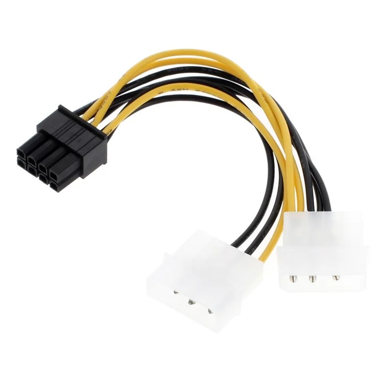 Dual IDE to 8 Pin PCI-E Power Line Adapter Cable