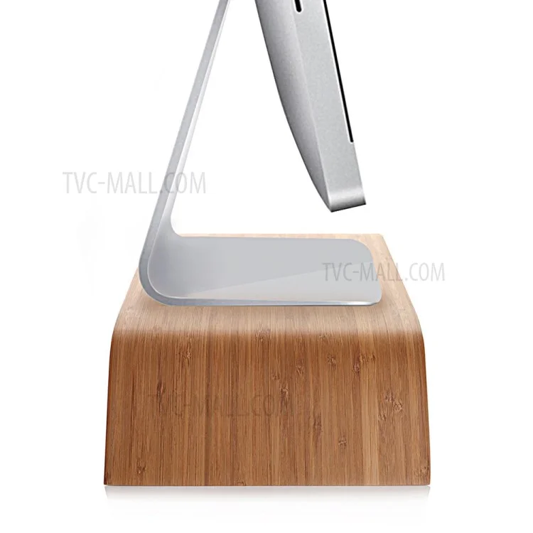 SAMDI Universal Wood Computer Monitor Riser Stand Pressure Release Ergonomic Design for iMac Apple, Stand Surface: 36 x 23cm