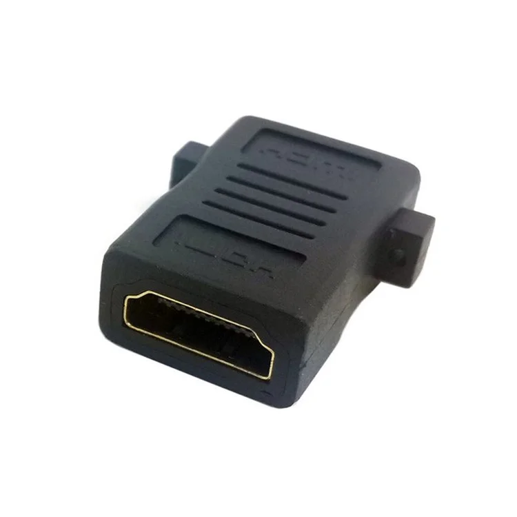 HD-186 HDMI Female to HDMI 1.4 Female Extension Adapter with Panel Mount Holes