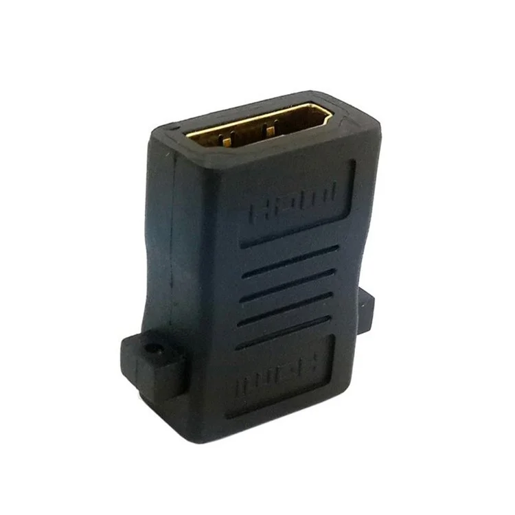 HD-186 HDMI Female to HDMI 1.4 Female Extension Adapter with Panel Mount Holes