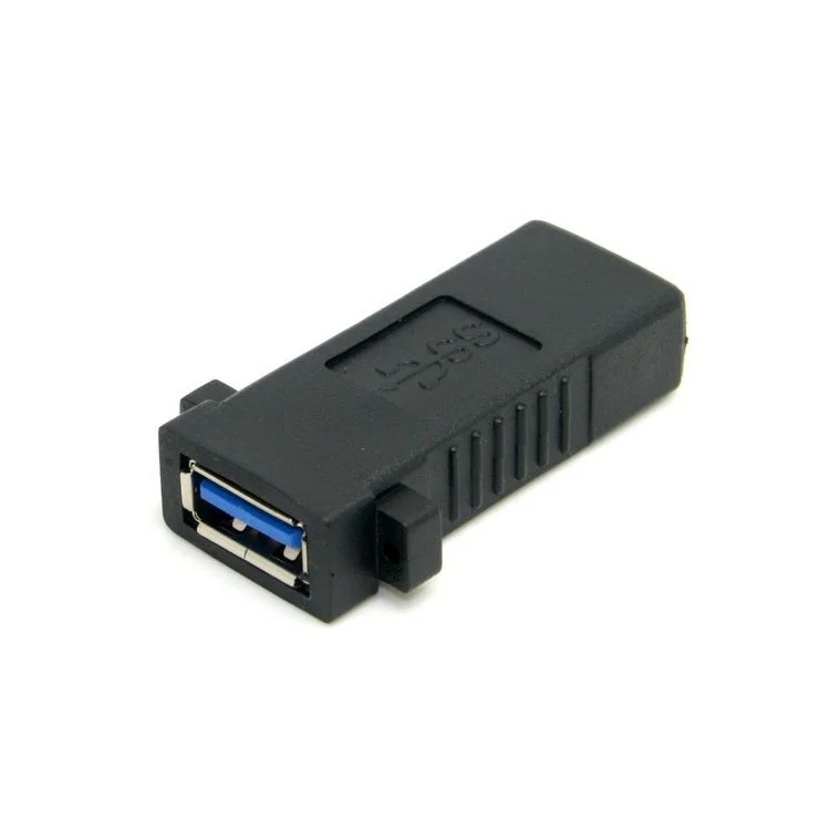 U3-258 USB 3.0 A Female to A Female Extension Keystone Jack Coupler Adapter for Wall Plate Panel USB Cable
