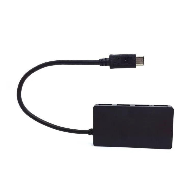 Tipo-C a 4 puertos USB 3.1 Hub de transferencia de datos de alta velocidad Adaptador para MacBook Laptop Tablet