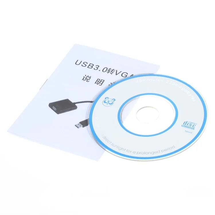 Super Speed Male USB 3.0 to Female VGA External Graphics Adapter Cable