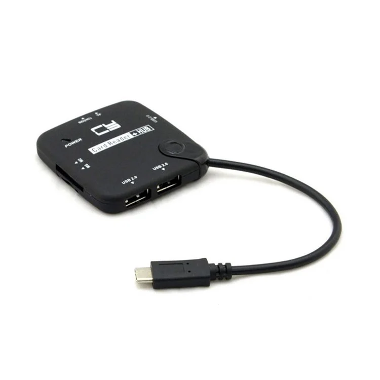USB 3.1 Type C USB-C Multiple 3-Port USB Hub and TF/SD/MS Card Reader (U3-231)