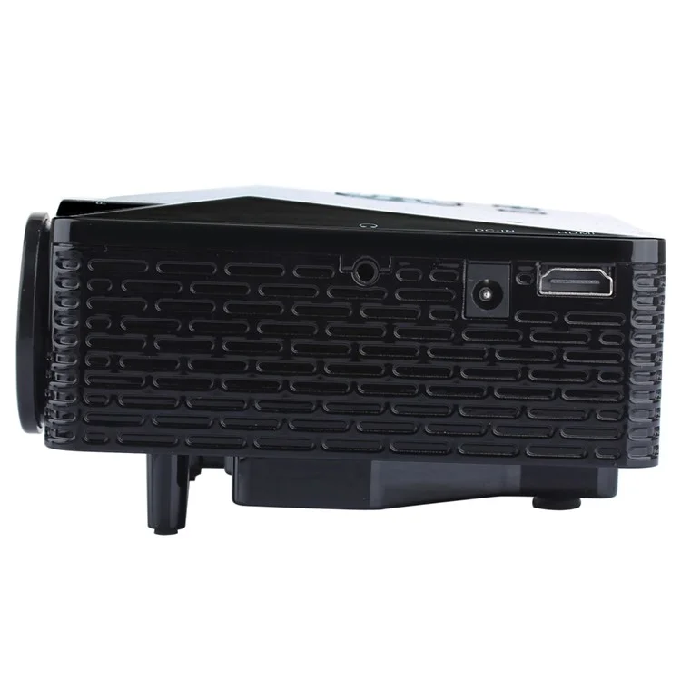UHAPPY U18 Mini Projector Remote Control Support HDMI USB SD VGA AV for Android and iOS - Black