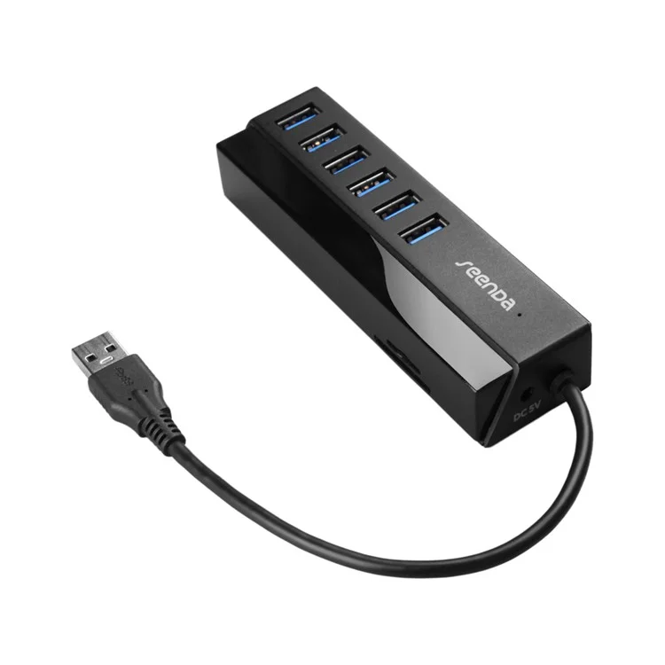 SEENDA 6 Ports USB 3.0 HUB Charger with SD TF Card Reader