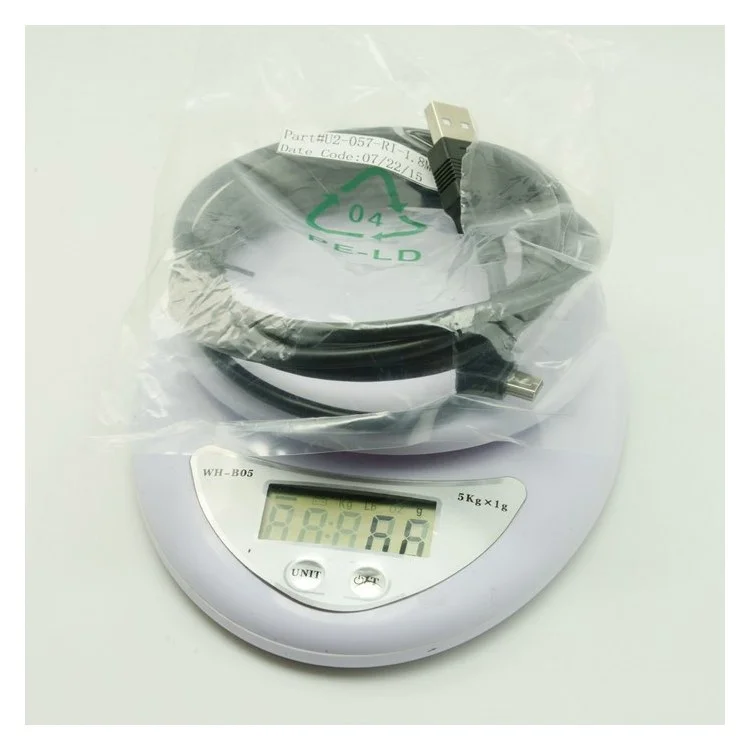 1.8m Mini USB 5-pin Male to USB 2.0 Male Cord Cable, 90 Degree Right Angled