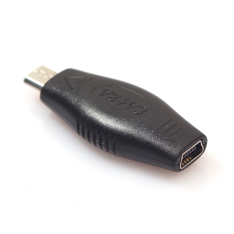 Male Micro USB to Female Mini USB Adapter Charger Converter
