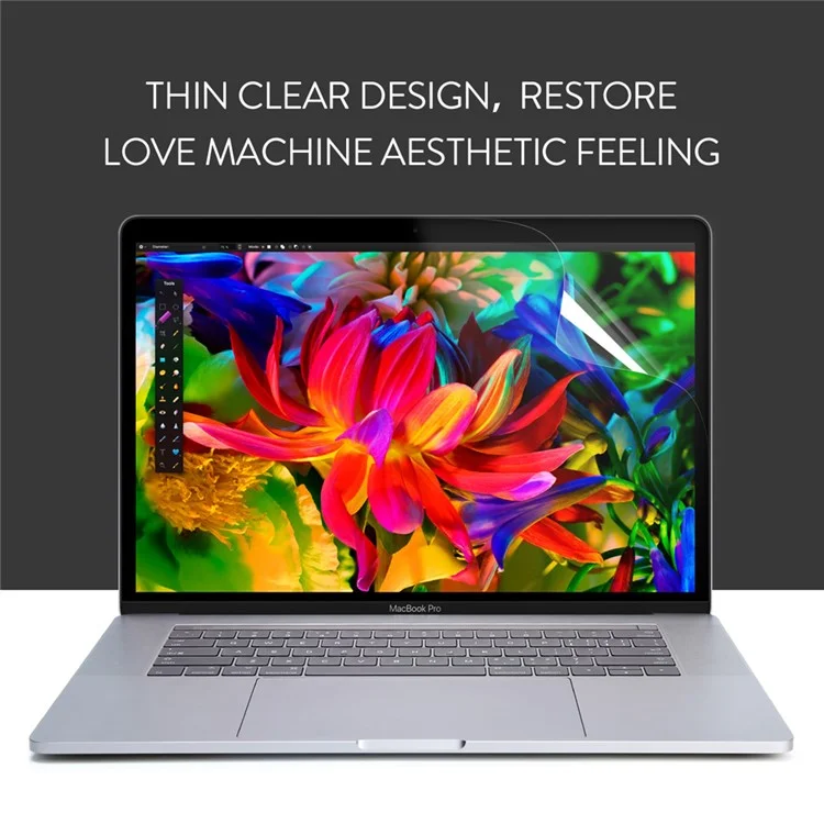 2Pcs BASEUS CF Crystal Clear Full Glue Screen Protective Film for MacBook Pro 15.4 Inch / with Touch Bar (2016)