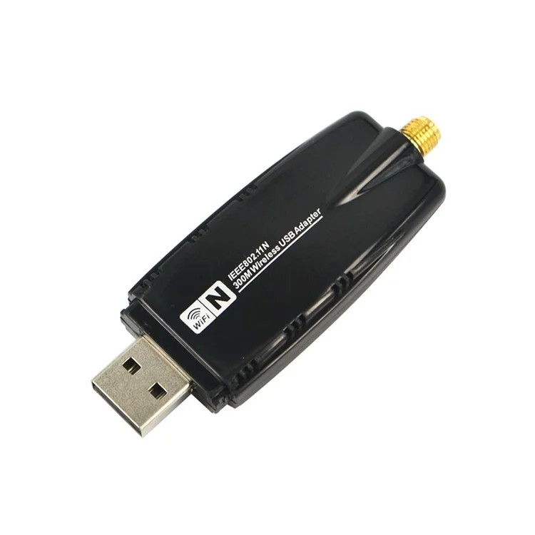 300Mbps WiFi USB Adapter Dongle Ethernet Network Card with Antenna