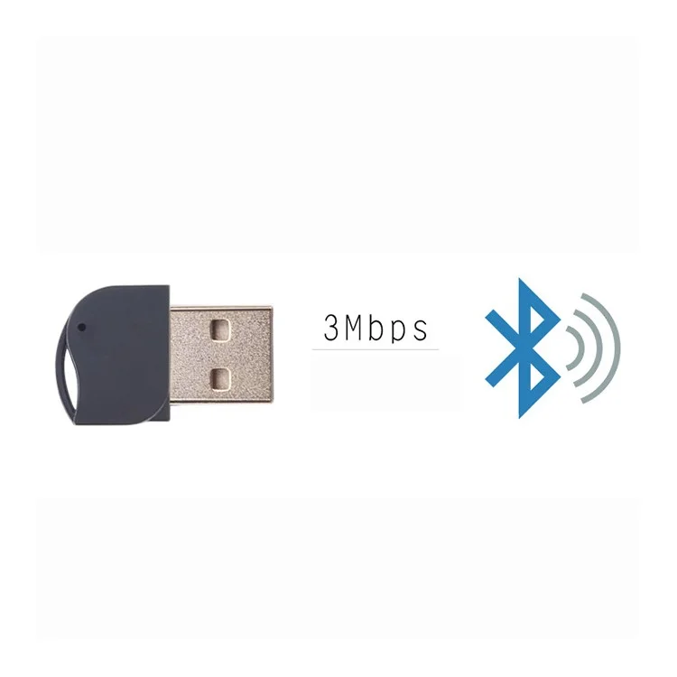 KR11BL Bluetooth V4.0 Audio Receiver Wireless USB Bluetooth Adapter 20m Transmission Distance - Black