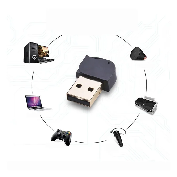 KR11BL Bluetooth V4.0 Audioempfänger Wireless USB Bluetooth -adapter 20m Übertragungsentfernung - Schwarz