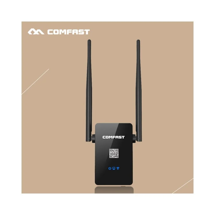 COMFAST CF-WR750AC Dual Band WiFi Repeater 750Mbps 802.11AC 2.4G/5.8G WiFi Router Amplifier Signal Booster WiFi Repeater - EU Plug