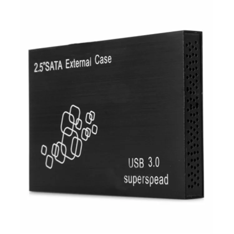 TS-25HC307 Aluminum Alloy 2.5 inch Super Speed USB3.0 to SATA Hard Drive Enclosure - Black