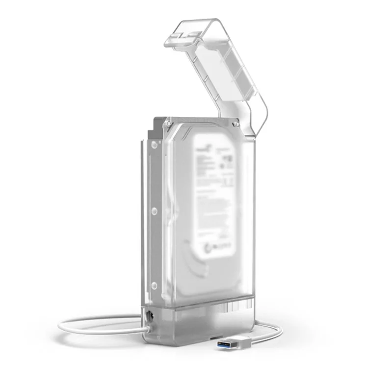 MAIWO K10435 2.5''/3.5'' SATA III External Hard Drive Enclosure USB 3.0 Transparent HDD/SSD 9.5mm Hard Disk Reader Case Protector