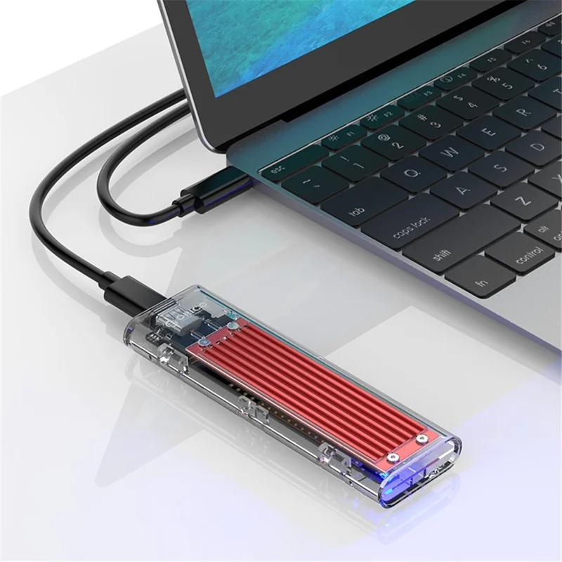 ORICO TCM2-C3 NVME M.2 to Type-C SSD Enclosure M Key Support UASP 2TB JMS578 - Red