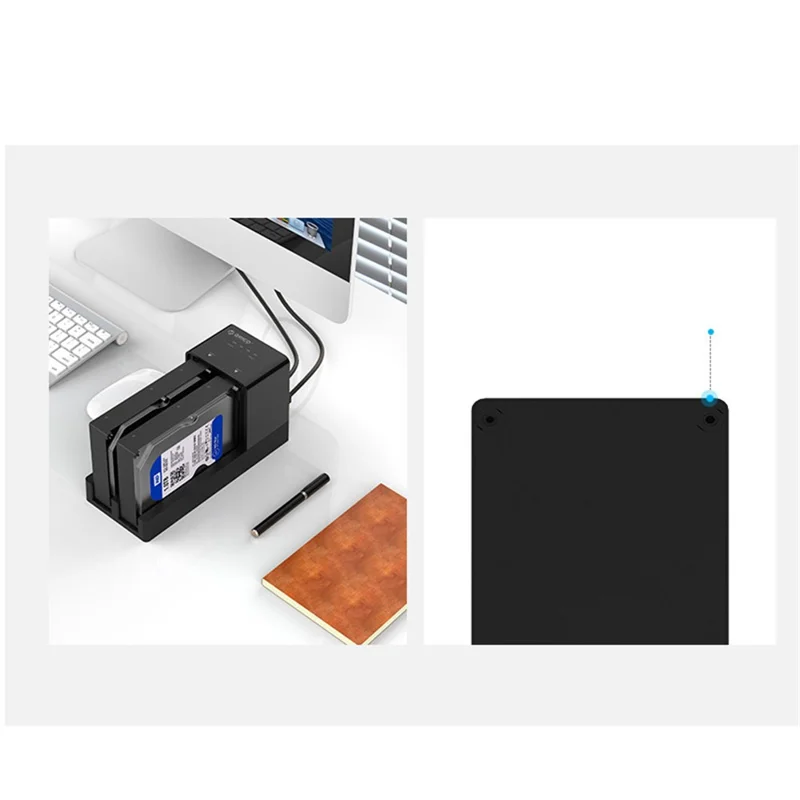 ORICO 6528US3-C 2.5 / 3.5 inch Hard Drive Enclosure 2 Bay Docking Station Offline Clone